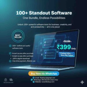 100+ Standout Software Bundle – Boost Your Digital Power at Just ₹399
