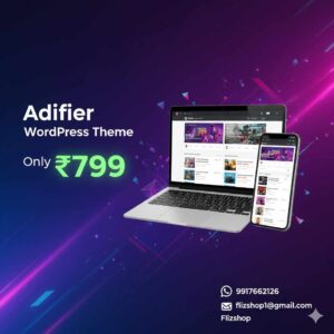 Adifier WordPress Theme – Premium Classified & Marketplace Theme for Only ₹799