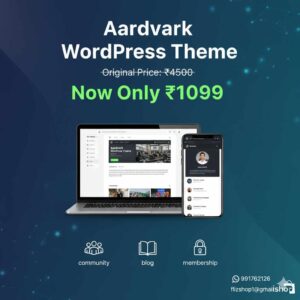 Aardvark WordPress Theme – Premium Website Design for Only ₹1099